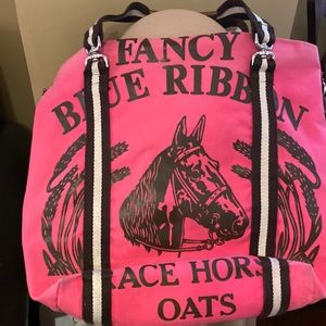 Mary Ann Fancy Blue Ribbon Horse Tote 🐎